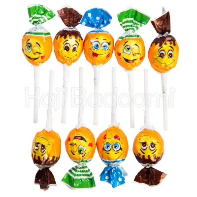 آبنبات چوبی لولی پاپس روشن مخلوط کولا نعنا شکلات انبه