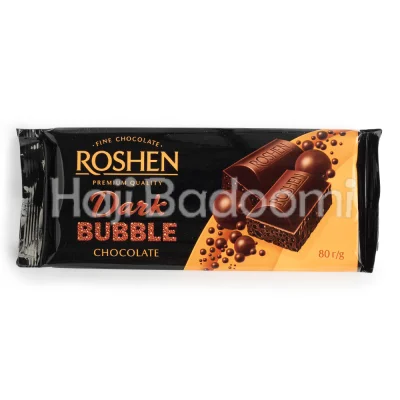 شکلات تخته ای روشن حبابی تلخ 80 گرمی