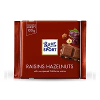 شکلات تخته ای کشمش و فندق ریتر اسپرت 100 گرمی