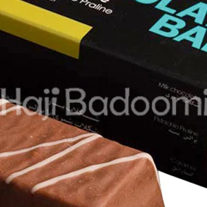 شکلات بار شیری پرالین پسته ساعدی نیا 55 گرم