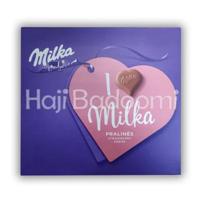 شکلات کادویی میلکا پرالین با کرم توت فرنگی 110 گرمی