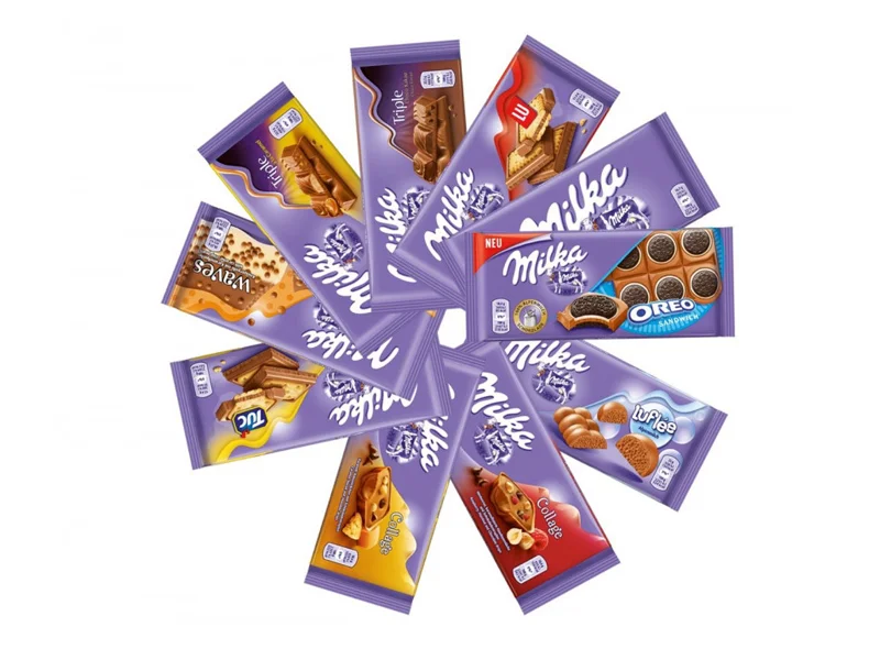 خرید شکلات میلکا با کرم بیسکوئیت