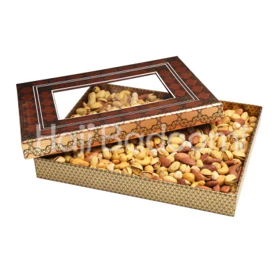 باکس آجیل شور طرح خاتم ایران پنجره ای 1000 گرمی