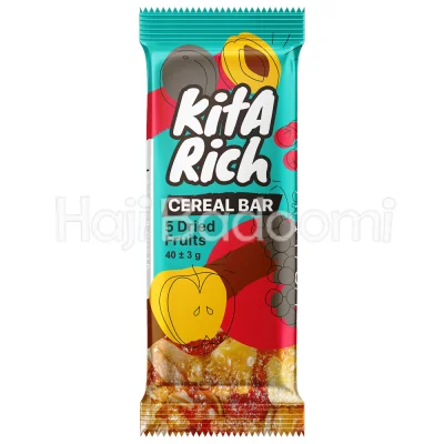 غلات بار کیتاریچ پنج میوه خشک 40 گرمی