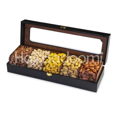 باکس آجیل چرمی مدل نوشید 1400 گرمی
