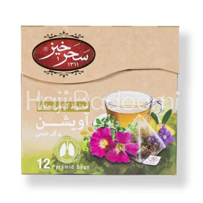 دمنوش مخلوط گیاهی آویشن و ختمی کیسه ای سحرخیز 12 عددی 24 گرمی