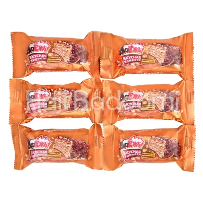 ویفر پروتئینی اسن روسی طعم بادام زمینی و کارامل