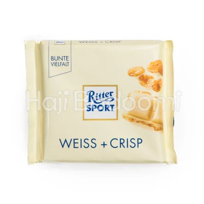 شکلات تخته ای سفید کریسپی ریتر اسپرت 100 گرمی