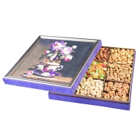 باکس آجیل طرح مخمل نگارین 1400 گرمی