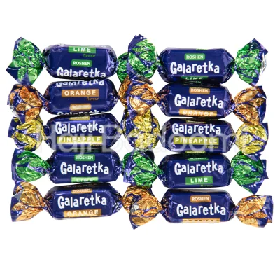 شکلات گالارتکا روشن با مغز ژله میوه ای و روکش شکلات شیری