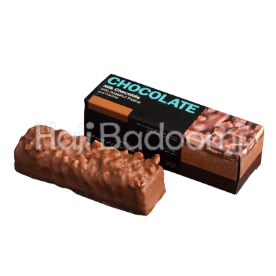 شکلات بار شیری پرالین فندق ساعدی نیا 60 گرمی