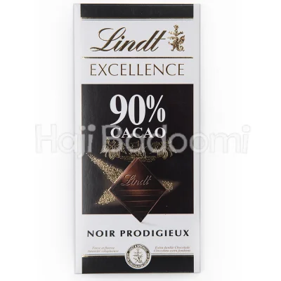 شکلات تخته ای تلخ 90 درصد لینت اکسلنس 100 گرمی