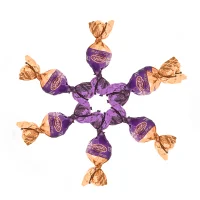 شکلات ترافل توپی ای بی کی فندقی بنفش