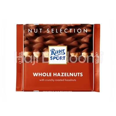 شکلات تخته ای با مغز فندق کامل ریتر اسپرت 100 گرمی