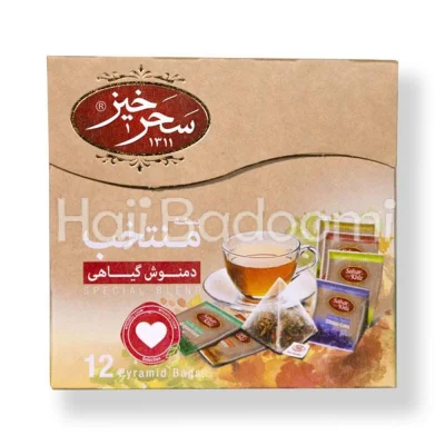 دمنوش گیاهی منتخب کیسه ای سحرخیز 12 عددی 24 گرمی