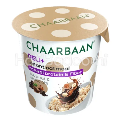 اوتمیل با طعم فندق و شکلات چاربان 55 گرم