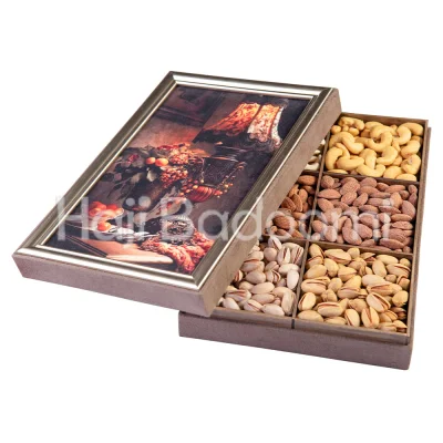 باکس آجیل طرح مخمل روشنا 1000 گرمی