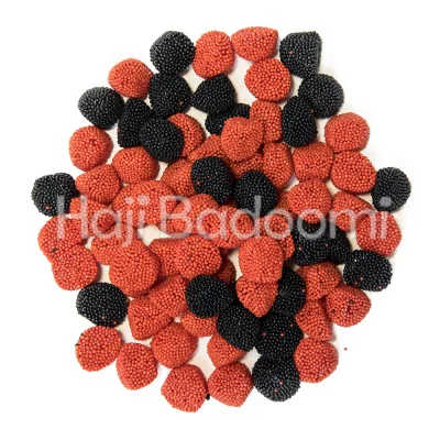 پاستیل دوسیل مخلوط رزبری و شاه توت