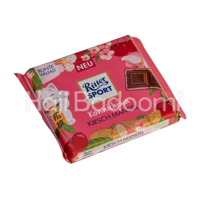 شکلات تخته ای ریتر اسپرت کونیچیوا گیلاس و بادام 100 گرمی