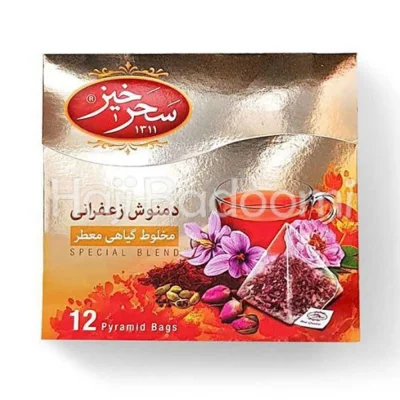 دمنوش زعفرانی کیسه ای سحرخیز 12 عددی 24 گرمی