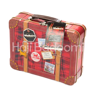 بیسکویت واکرز کره ای چمدان فلزی 250 گرمی