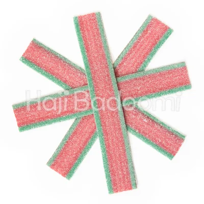 پاستیل نواری شکری ترش جوجو جلی هندوانه ای