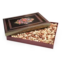 باکس آجیل خام خاتم طرح گلستان 1500 گرمی