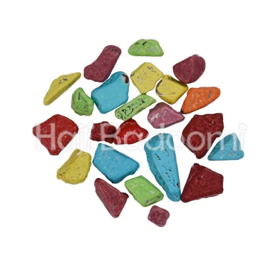 شکلات سنگی صخره ای رنگی