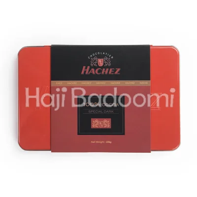 شکلات تلخ 100 درصد هاچز جعبه فلزی 196 گرمی