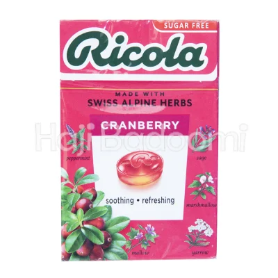 آبنبات گیاهی ریکولا با طعم کرنبری 75 گرمی