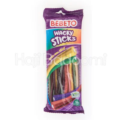 پاستیل لوله ای ببتو رنگی 180 گرمی