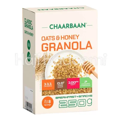 گرانولا روزانه باکسی عسل و کنجد چاربان 250 گرم