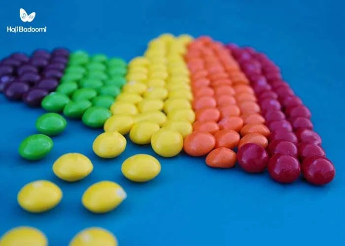 مواد لازم برای تهیه آبنبات رنگی