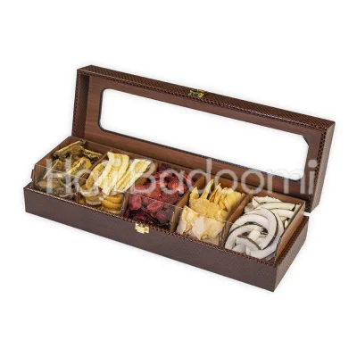 باکس میوه خشک چرمی مدل اوستا 1000 گرمی