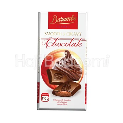 شکلات تخته ای شیری با موس شکلاتی بارامبو 110 گرمی
