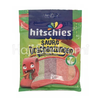 پاستیل هیشلر مدل زبان اژدها ترش میوه ای 125 گرمی