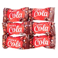 آبنبات فیزی کولا با طعم نوشابه گاز دار روشن