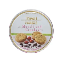 کوکی تیولی جعبه فلزی با طعم موسلی و کرنبری 150 گرمی