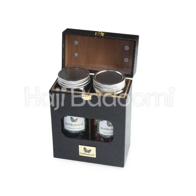 باکس آجیل لاکچری شیشه ای مدل مینل 1000 گرمی