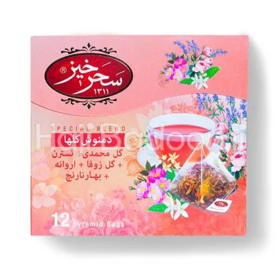 دمنوش گل ها کیسه ای سحرخیز 12 عددی 24 گرمی