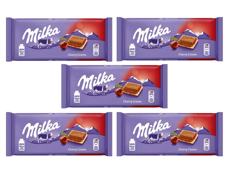 قیمت شکلات میلکا با کرم گیلاس