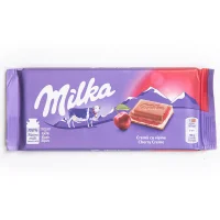 شکلات تخته‌ ای میلکا با کرم گیلاس 100 گرمی