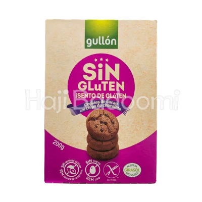 کوکی شکلاتی با تکه های شکلات بدون گلوتن گولون 200 گرمی