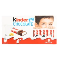شکلات شیری هشت تکه ای کیندر 100 گرمی