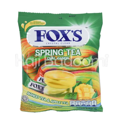 آبنبات فاکس اسپرینگ تی با طعم چای انبه و چای سیب 125 گرمی