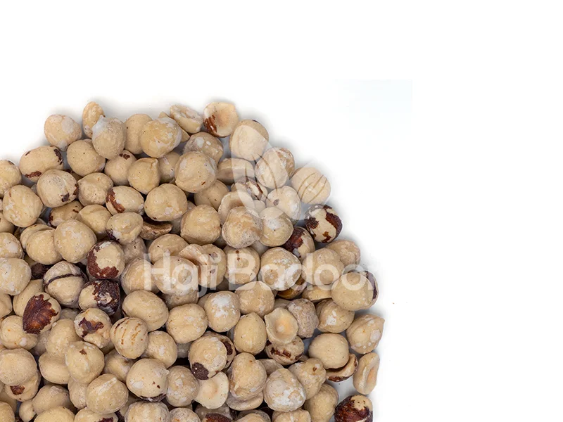 خرید اینترنتی مغز فندق ایرانی شور اعلا از آجیل و خشکبار حاجی بادومی