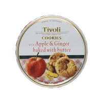 کوکی تیولی جعبه فلزی با طعم سیب و زنجبیل 150 گرمی