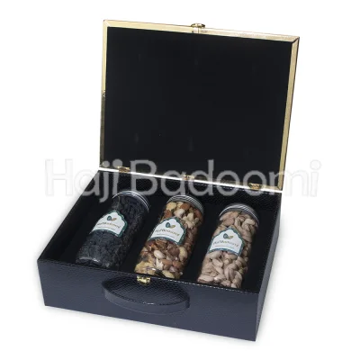 باکس آجیل لاکچری شیشه ای مدل روژان 1400 گرمی