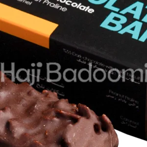 شکلات بار تلخ پرالین بادام زمینی ساعدی نیا 60 گرم