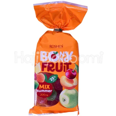 پاستیل شکری بانی فروت روشن با طعم میکس میوه های تابستانه 200 گرمی